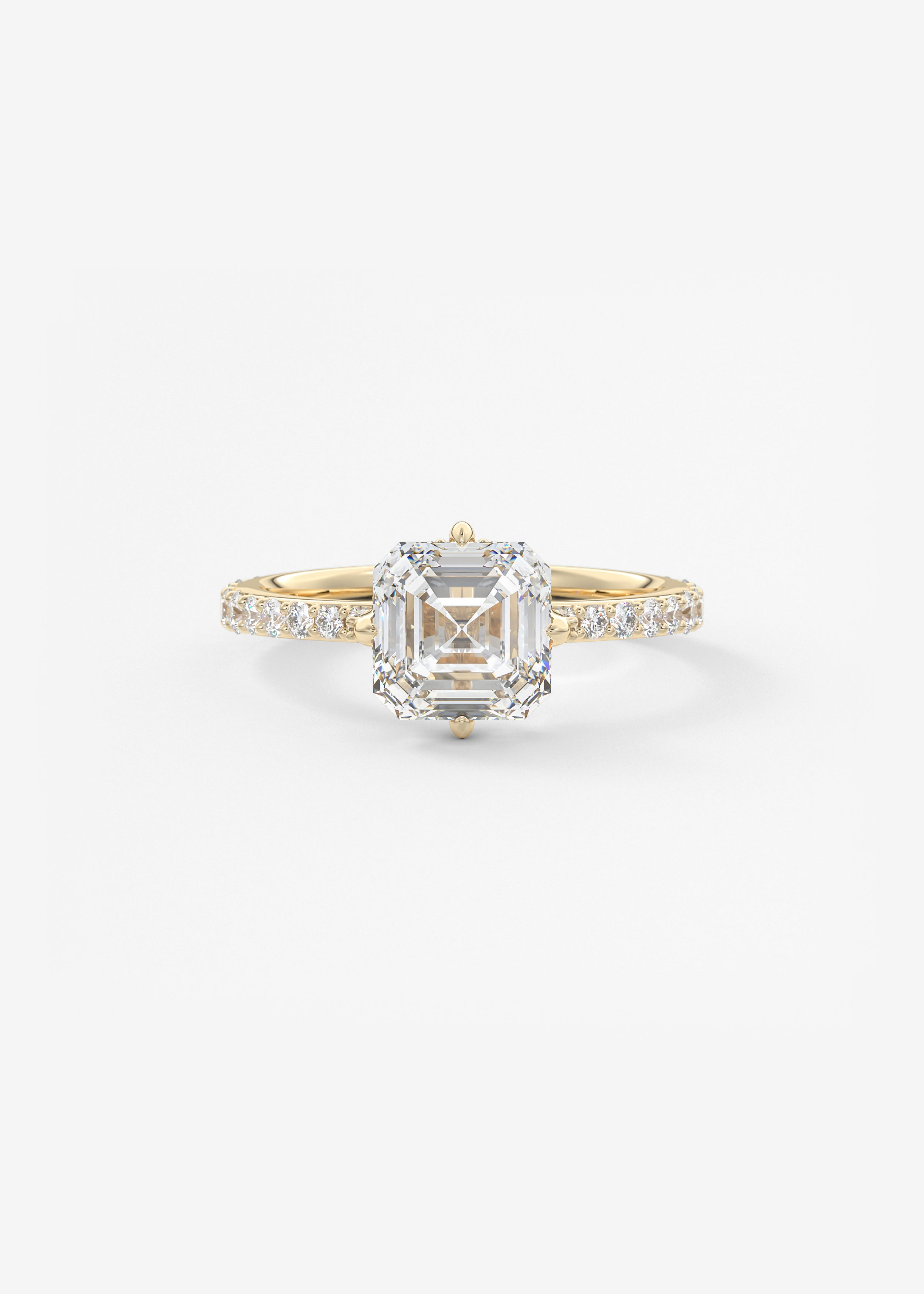 Oval Solitaire With Raised Basket Gallery Lab Grown Diamond Engagement Ring